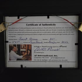 Maine Sunset Painting item