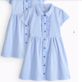Blue gingham summer dress age 11 item