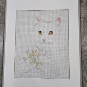 Cross-stitched Cat Pictures item