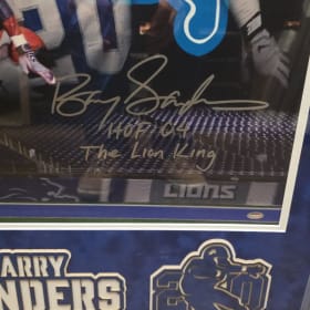 Barry Sanders & Calvin Johnson Autograph item
