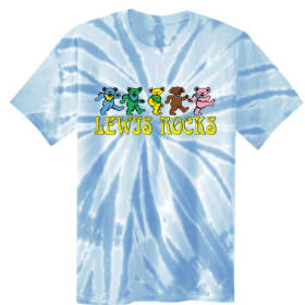 Dancing Melvin T Shirt // Light Blue Tie-Dye item