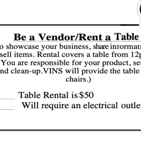 🧺 Vendor Table Fee item