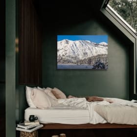 Tram Face Shrouded in Snow Print By Nick Cahill item