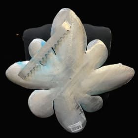 Blue Metal Flower Art by Juneau Metalworks item