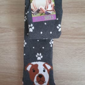 Ladies Staffy Welly Socks Size 4-7 item