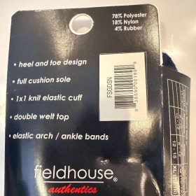 Fieldhouse Socks - Navy Small item