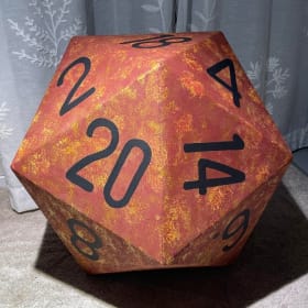 Lobby D20 Dice - Red/Gold item