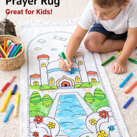 Color-Your-Own Kids Prayer Rug item
