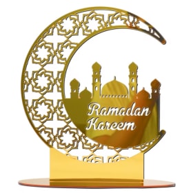 Gold Ramadan Kareem Tabletop stand item