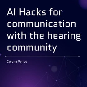 AI Hacks for communication with the hearing community item