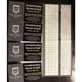 Golf foursome at Lake Windsor Country Club item