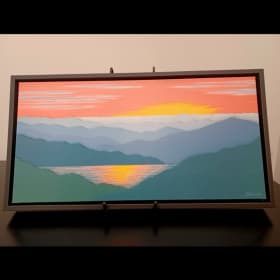 Cindy Lou Chenard: Crimson Ridge reflections item