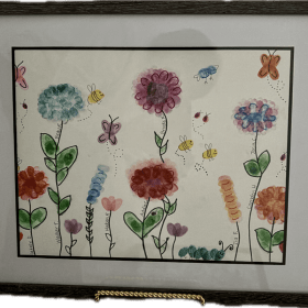 Hoffmeyer Pre-K  "Nature through Fingerprints" item