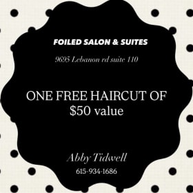 Free Haircut From Foiled Salon item