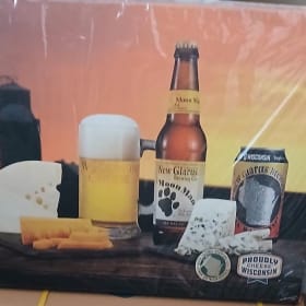 Framed New Glarus Brewing Moon Man picture item