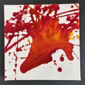 Preschool A– 12" x 12" Inspired by Jackson Pollock item