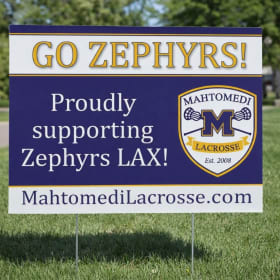 Mahtomedi Zephyr Lacrosse Yard Signs item