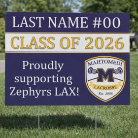 Mahtomedi Zephyr Lacrosse Yard Signs item
