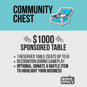 Community Chest Table Sponsor item