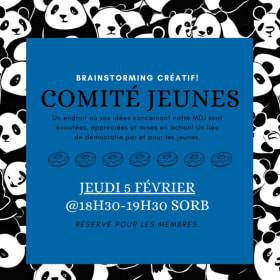 Comité jeunes - 5 fév @18h30-19h30 SORB item