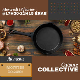 Cuisine collective - 18 fév @17h30-21h15 ÉRAB item