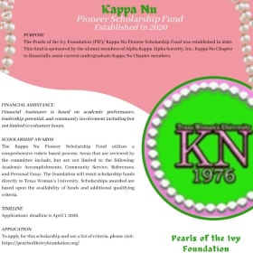 PIF: Kappa Nu  Pioneer Scholarship Fund item