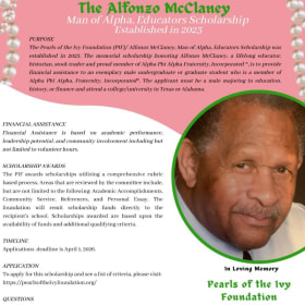 PIF: The Alfonzo McClaney Man of Alpha, Educators item