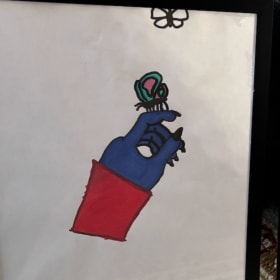 Hand & Butterfly Painting by Madison Webb item