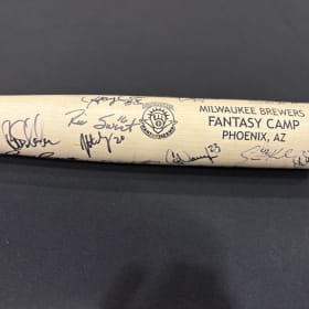 Bat from 2026 Brewers Fantasy Camp - signed by camp coaches item