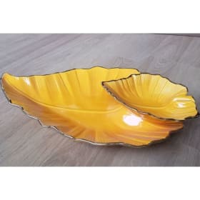 Vintage California Pottery Chip & Dip Dish item