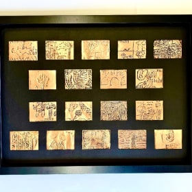 Collaborative Grades - B 20" x 25" Copper Foil Engraving item
