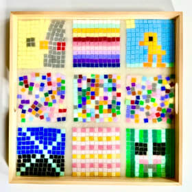 Collaborative Grades- A 14" x 14" Mosaic Tray item