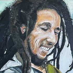 One Love. Original Bob Marley Art $600 item