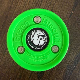 ONE Green Bulldog or Black Canton C Green Biscuit Puck item