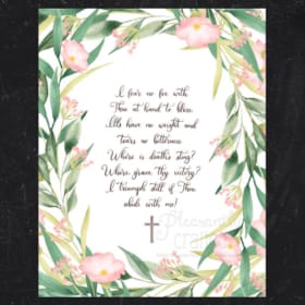 "Abide With Me" Hymn Art Print by Pleasantly Crafted item