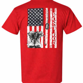 Post 605 T-shirt (Red) item