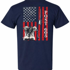 Post 605 T-shirt (Blue) item