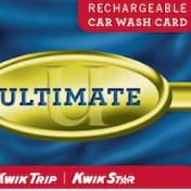 Kwik Trip Car Wash Card -ultimate wash item