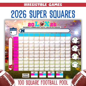 Super Bowl Squares item