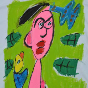 FRIDA WITH BIRD item
