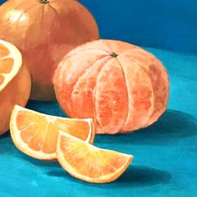 "Fresh From The Fruit Sale" Painting by Mandy Hatcher item