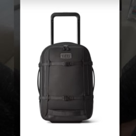 35L/22in wheeled luggage, black item