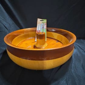 Handcrafted Natural Wood Nut Bowl item