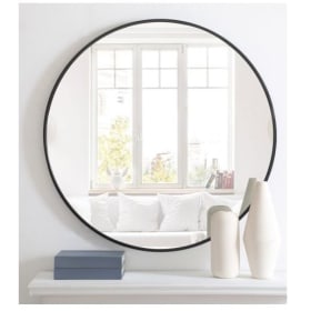 #8: 36 Inch Round Eternity Mirror- Black item