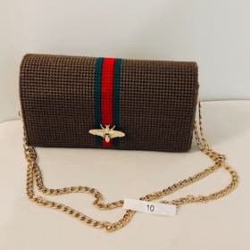 10. Crocheted Gucci “Bee” Purse item