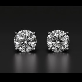 Kay Jewelers Round-Cut Diamond Solitaire Stud Earrings item