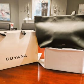 9. Cuyana Classic Black Zippered Easy Tote ($340 value) item