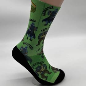 M/L TMNT Foot Clan Socks - Green item
