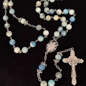 Sky Blue Dolomite Serenity Rosary item