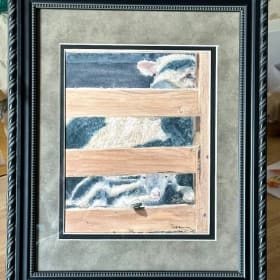 Framed Watercolor Print of Sheep item